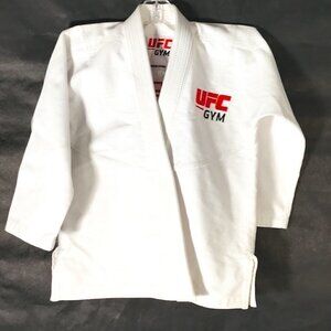 UFC White GI Martial Arts Activewear Athletic Workout MMA Training Jacket
